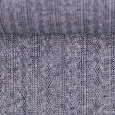 Strick | JACKY Zopfmuster | Jeansblau meliert